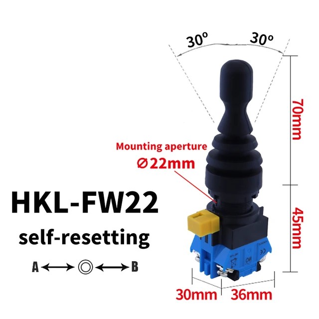 Joystick HKL-FW22 - 2NO - Self Momentary