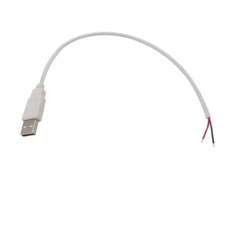 Câble Contrôleur De Vitesse USB - 3 Modes Réglables Pour Ventilateurs 5V - Longueur 108 Cm - Fils Nus Rouge Et Noir - Idéal Pour PC, Bureau, Refroidissement - Bouton De Commutation