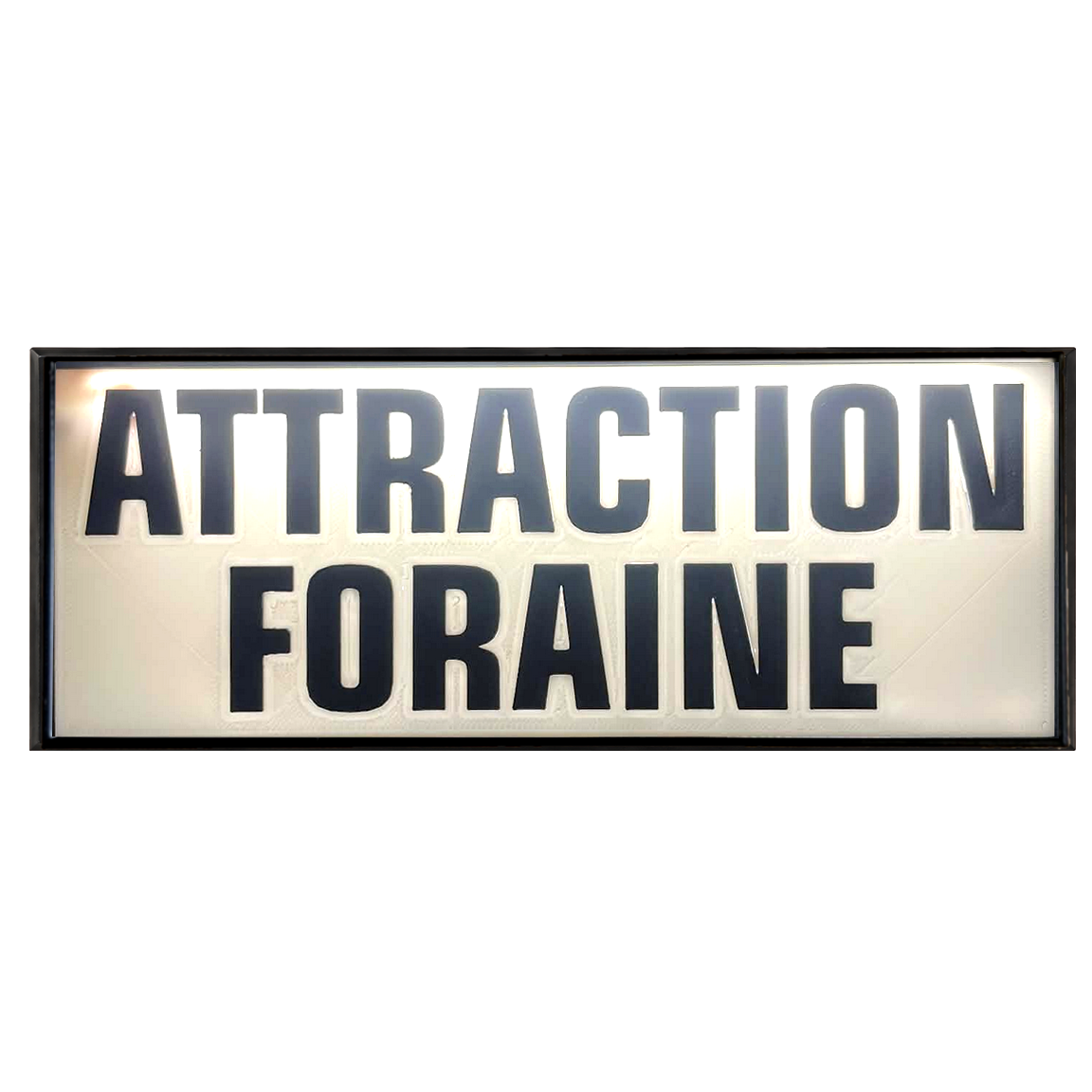 Pare-soleil rétroéclairé à LED « ATTRACTION FORAINE »