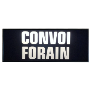 Pare-soleil rétroéclairé à LED « CONVOI FORAIN »