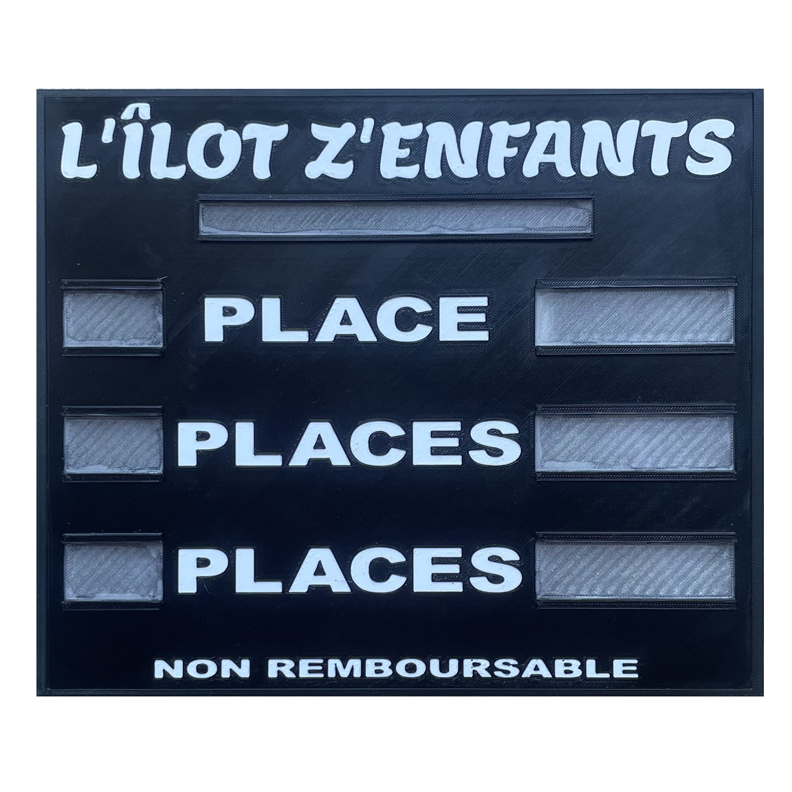 Panneau afficheur de tarifs lumineux